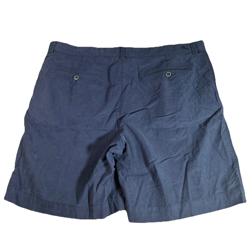 Tommy Bahama Shorts Men's 42 Navy Blue Flat Front 9" Chino Beach Golf Stretch - Picture 2 of 5